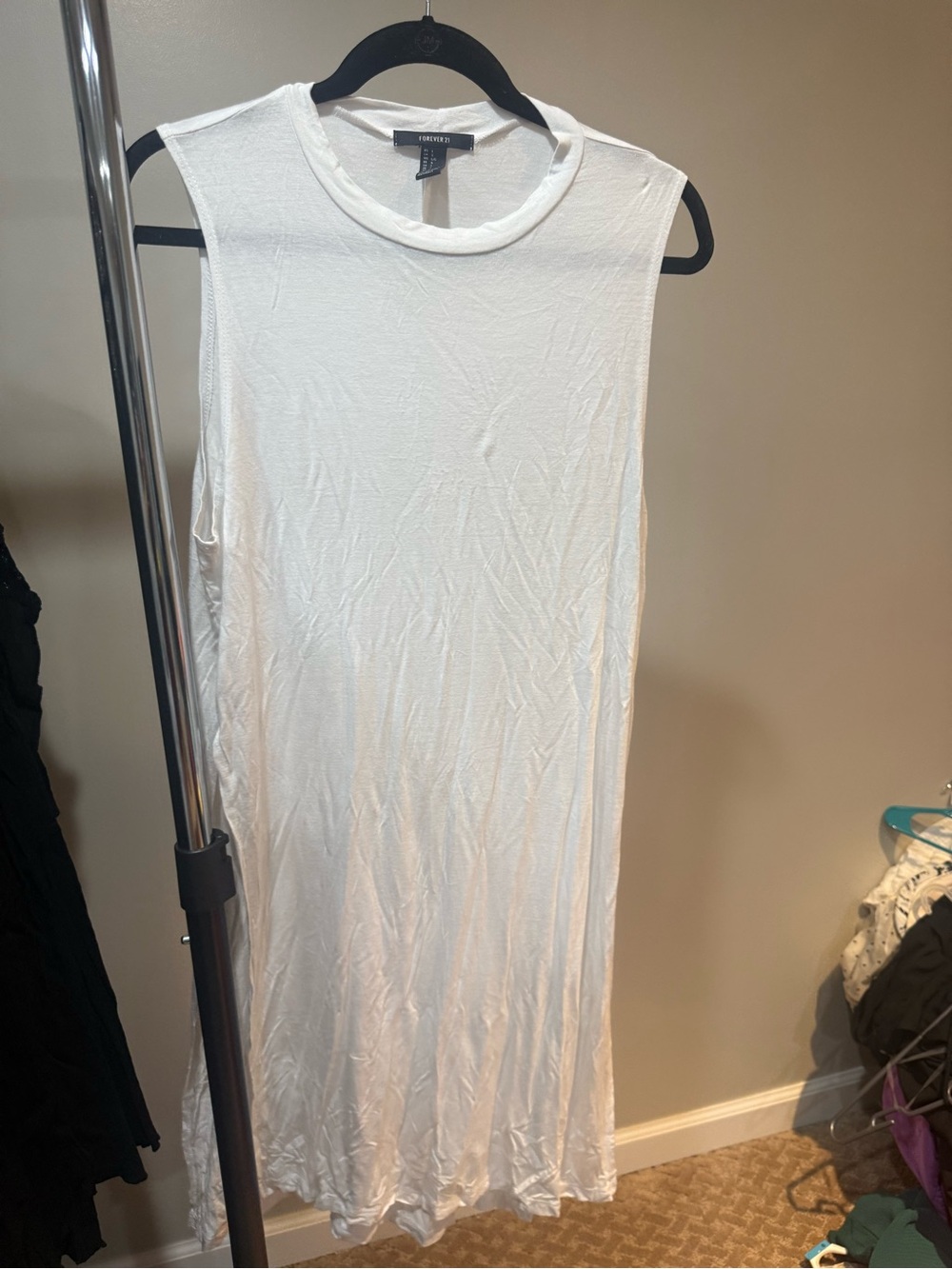 White Sleeveless Tank